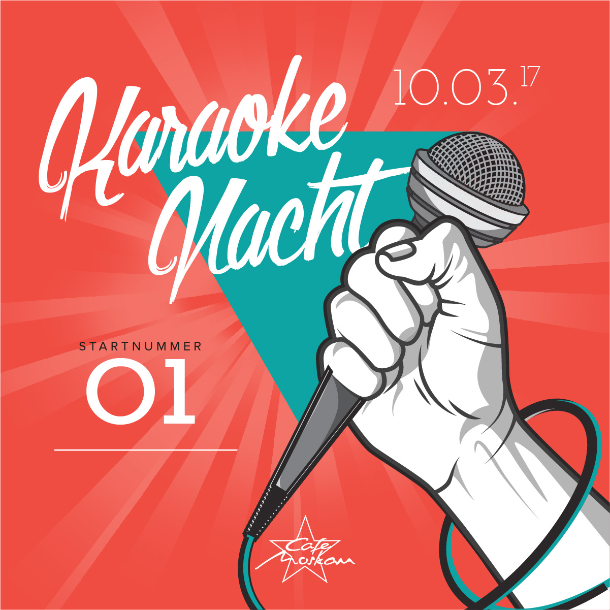 Karaoke nacht Startnummer 1  Angebote Cafe Moskau